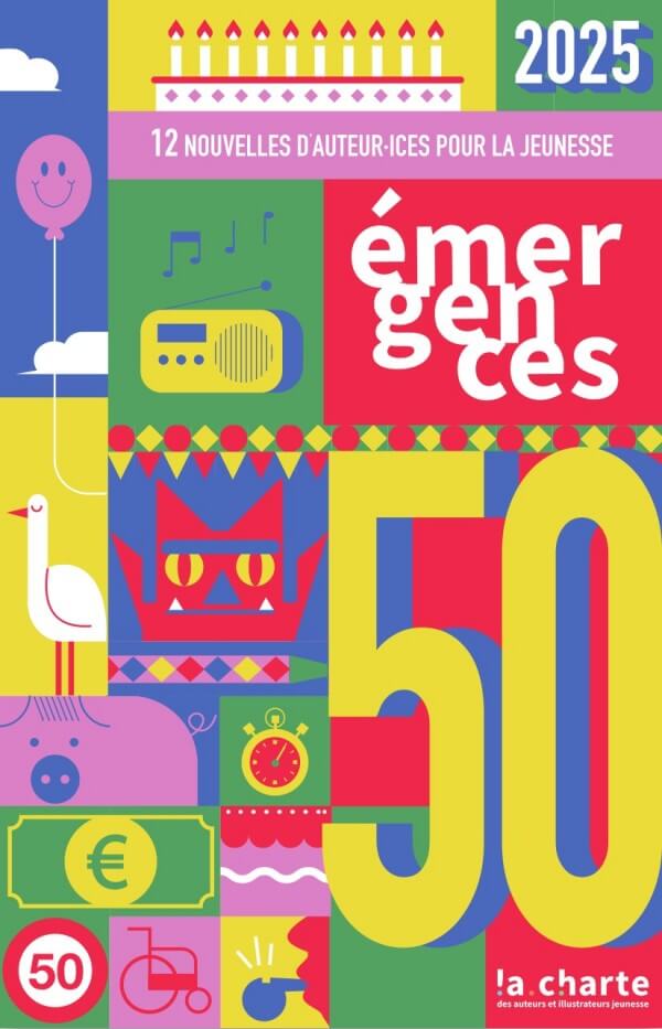 couverture du recueil Émergences 2025, sur le thème 50